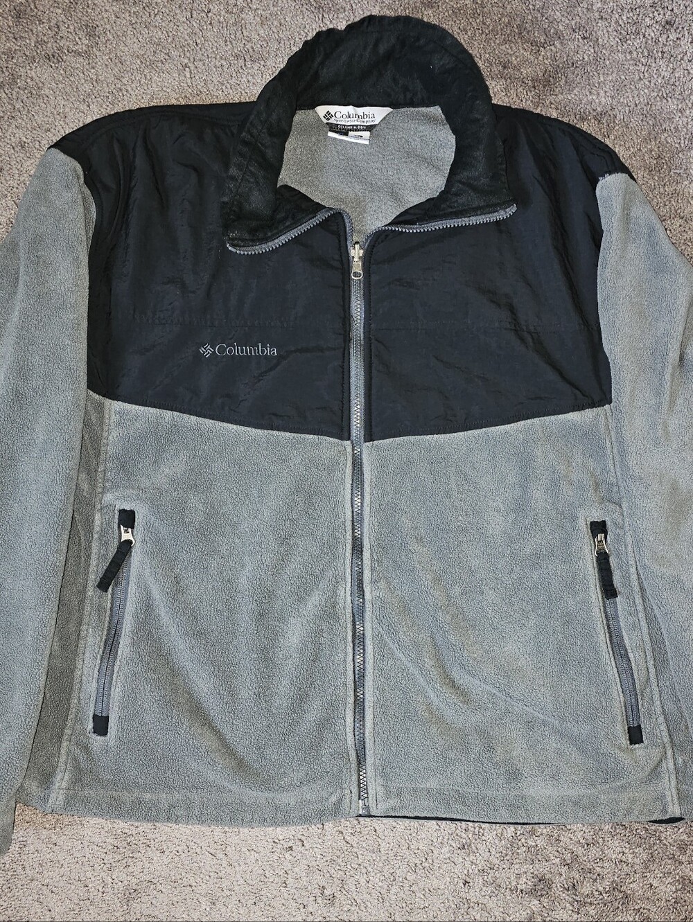 Columbia Interchange Bugaboo Fleece Liner Jacket Men’s XL Gray Black
